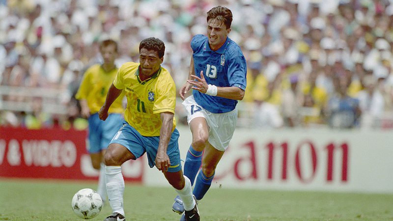 Brasil e Itália empatam em 0 a 0 e repetem placar em reedição da final da Copa do Mundo de 94 - GettyImages