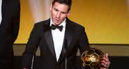 Messi recebendo o The Best - GettyImages