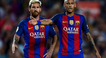 Messi e Neymar jogaram juntos por quatro anos e conquistaram dez títuos com o Barcelona - Getty Images