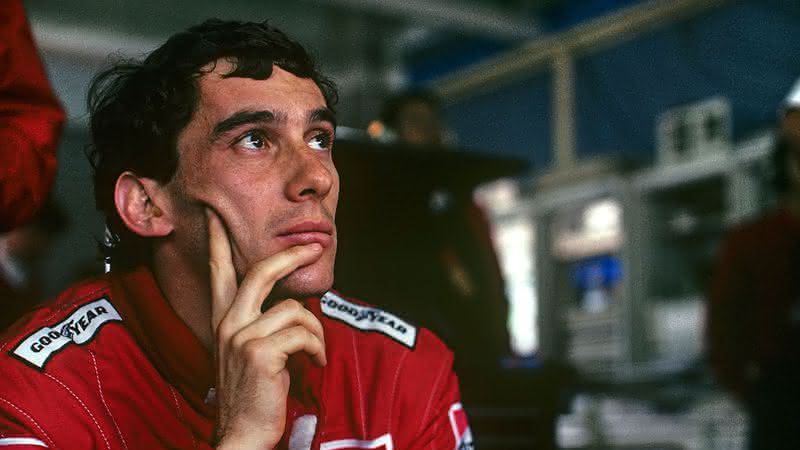 Ayrton Senna em ação - GettyImages