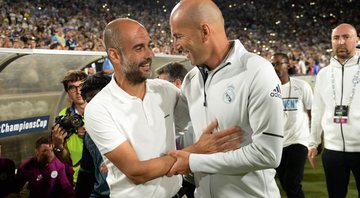 Guardiola e Zidane já se enfrentaram quando eram jogadores do Barcelona e Real Madrid, respectivamente - Getty Images