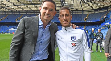 Hazard e Lampard jogaram juntos no Chelsea por dois anos - Getty Images