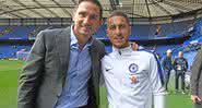 Hazard e Lampard jogaram juntos no Chelsea por dois anos - Getty Images