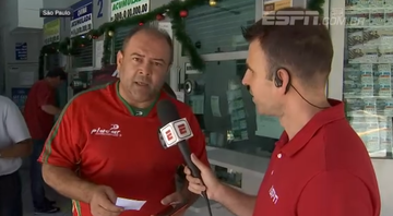 Torcedor promete dar dinheiro de prêmio para Portuguesa - transmissão ESPN