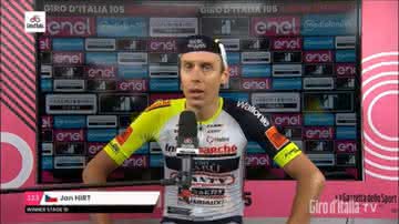 Jan Hirt, no Giro d'Italia - Reprodução/Youtube