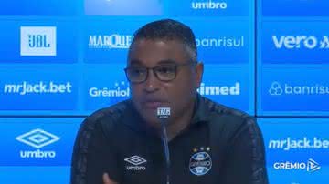 Roger Machado, técnico do Grêmio - Reprodução/Youtube