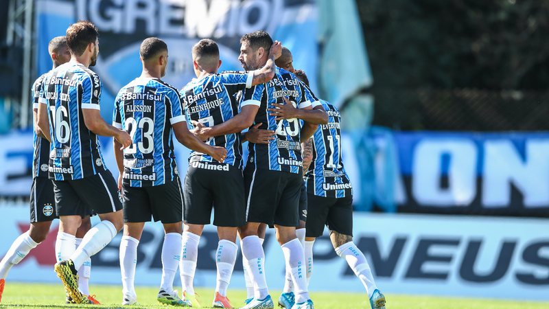 Diego Souza marcou o gol do Grêmio - Lucas Uebel / Grêmio FBPA / Fotos Públicas