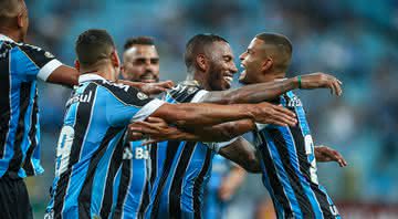 Jogadores do Grêmio comemorando gol - Lucas Uebel/ Grêmio/ Fotos Públicas