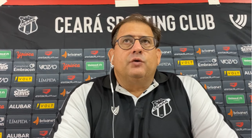 Guto Ferreira exalta concentração do Ceará em classificação na Copa do Brasil - YouTube/ Vozão TV