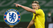 Haaland é o principal alvo do Chelsea para a próxima temporada - Getty Images/ Divulgação