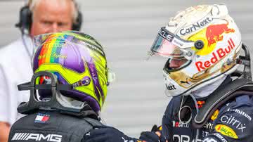 Verstappen e Hamilton ironizaram o erro da Ferrari durante o GP da Hungria - GettyImages
