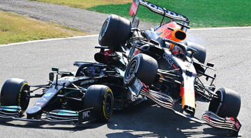Acidente entre Hamilton e Verstappen - Getty Images