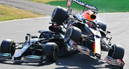Acidente entre Hamilton e Verstappen - Getty Images