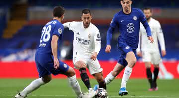 Hazard se pronunciou sobre polêmica com Chelsea, em eliminação do Real Madrid na Champions League - GettyImages