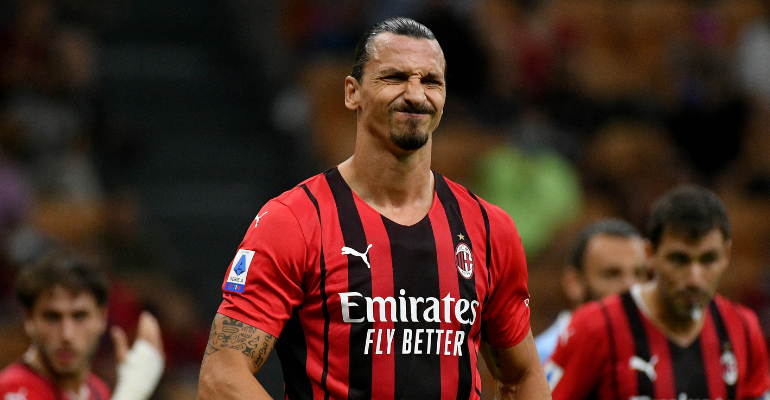 Ibrahimovic tem lesão e desfalca Milan na Champions - Getty Images