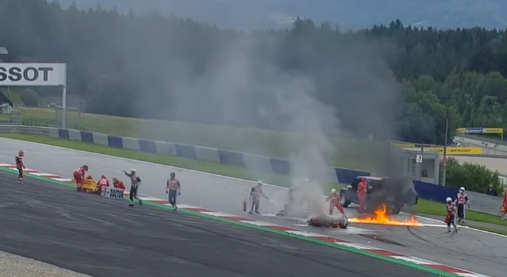MotoGP: Acidente entre Pedrosa e Savadori causa incêndio na etapa da Estíria - Transmissão/ ESPN
