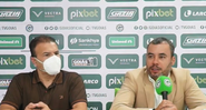 Jair Ventura (à direita), novo técnico do Goiás - Reprodução/Youtube