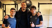 Paulinho está treinando ao lado de Ibrahimovic - Instagram