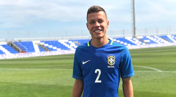 Lucas Sena, jogador que se transferiu para o Palmeiras depois do fim do vínculo com o São Paulo - Reprodução/Instagram