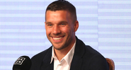 Lukas Podolski, jogador sonho da torcida do Flamengo durante entrevista - GettyImages