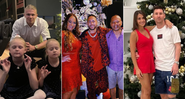 Jogadores comemorando o Natal com a família - Reprodução/Instagram