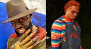 Lebron James e Russell Westbrook, jogadores da NBA, vestidos para o Halloween - Reprodução/Instagram