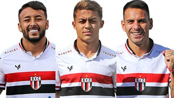 João Diogo, Dudu Hatamoto e Lucas Delgado, do Botafogo-SP - Flickr Botafogo SA