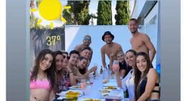 Jogadores do Sevilla se reúnem em almoço e burlam regras de distanciamento social - Divulgação/ Mundo Deportivo