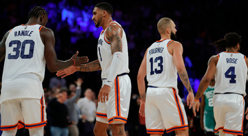 New York Knicks vencem Boston Celtics na NBA - Getty Images