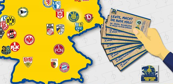 Clube alemão ultrapassa 100 mil ingressos vendidos para “jogo imaginário” - Divulgação/ Lokomotiv Leipzig