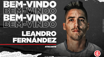 Mercado da Bola: Inter anuncia contratação do atacante Leandro Fernández - Twitter/ Internacional