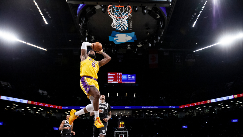 LeBron James comanda vitória dos Lakers sobre os Nets - Getty Images