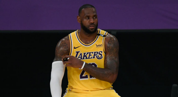 LeBron James, astro do Lakers, perdeu a paciência com o calendário da NBA - GettyImages
