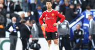 Cristiano Ronaldo na partida entre Leicester e Manchester United pela Premier League - GettyImages