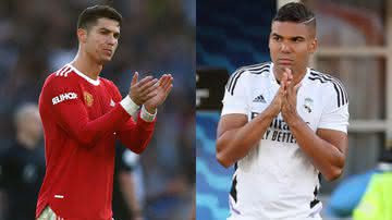 Jogador do United, Cristiano Ronaldo, e ex-Real Madrid Casemiro - GettyImages