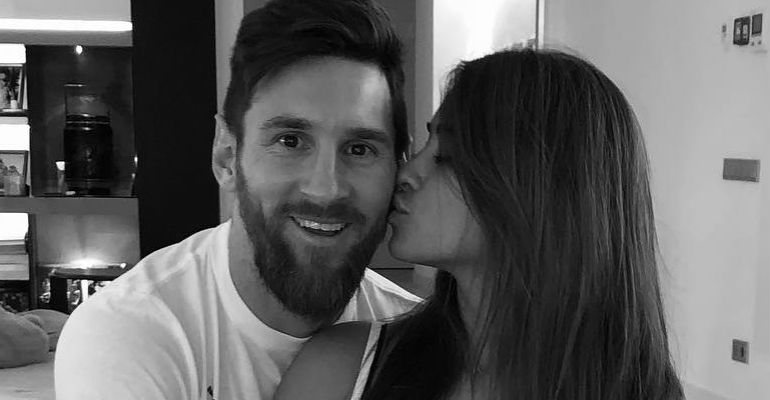 Lionel Messi e a esposa, Antonela Roccuzzo - Instagram