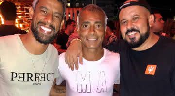 Romário curtiu balada com Léo Moura e amigos - Instagram