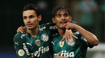 Raphael Veiga e Gustavo Scarpa, do Palmeiras - Cesar Greco / Flickr Palmeiras