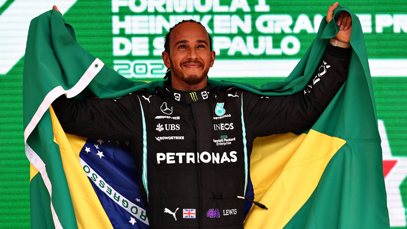 Lewis Hamilton no GP do Brasil - Getty Images