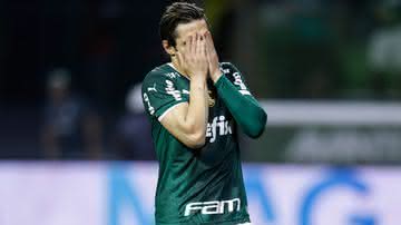Raphael Veiga deixou o jogo do Palmeiras contra o Atlético-MG aos prantos na Libertadores - GettyImages