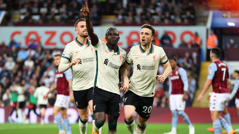 Liverpool vence o Aston Villa e segue vivo na briga pelo título inglês - Getty Images