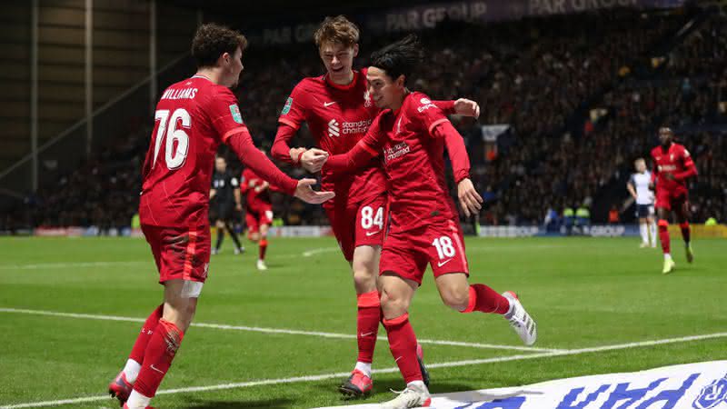 Liverpool enfrentou o Preston North End pela Copa da Liga Inglesa - GettyImages