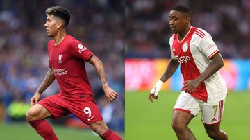 Roberto Firmino, do Liverpool, e Steven Bergwijn, do Ajax - Laurence Griffiths, Dean Mouhtaropoulos / Getty Images