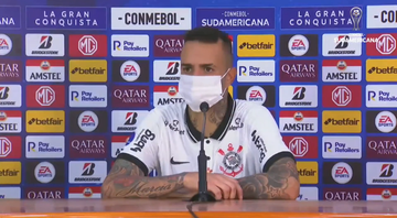 Luan, camisa 7 do Corinthians - Transmissão/ Conmebol TV