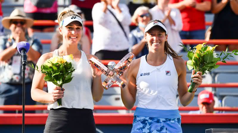Bronze em Tóquio, Luisa Stefani (à direita) conquista título nas duplas do WTA de Montreal - GettyImages