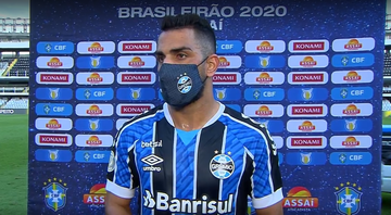 Maicon avalia derrota do Grêmio e desabafa: “Não podemos estar onde estamos” - Transmissão/ Globo