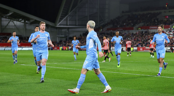 Manchester City visitou o Brentford na Premier League - GettyImages