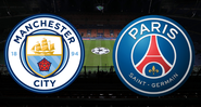 Manchester City e PSG entram em campo pela Champions League - GettyImages/Divulgação