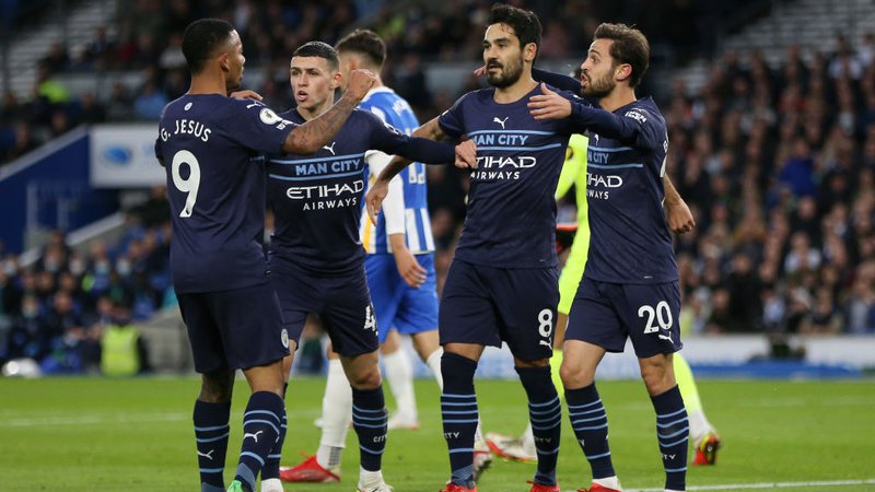 Manchester City venceu o Brighton no Campeonato Inglês - GettyImages
