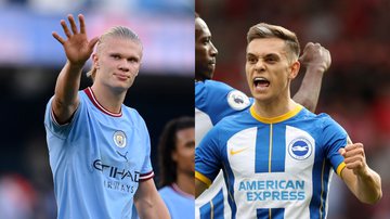 Haaland, do Manchester City, e Trossard, do Brighton - Laurence Griffiths, Clive Brunskill / Getty Images